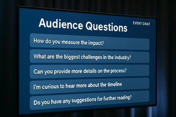 Event zamanı ekranda açıq chat sualları siyahısı