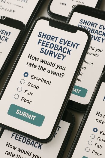 Telefonlarda açılmış qısa event feedback sorğusu