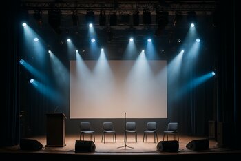 General rehearsal zamanı boş zalda səhnə testləri